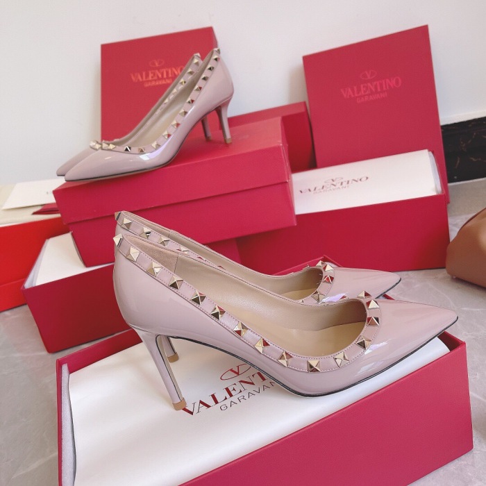 Valentino Rockstud Patent-Leather Pumps Size 35-41 8-Color