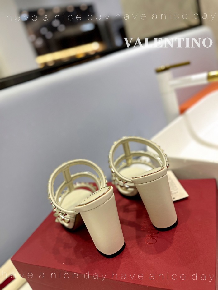 Valentino Rockstud Calfskin Leather Pumps Size 35-41 5-Color