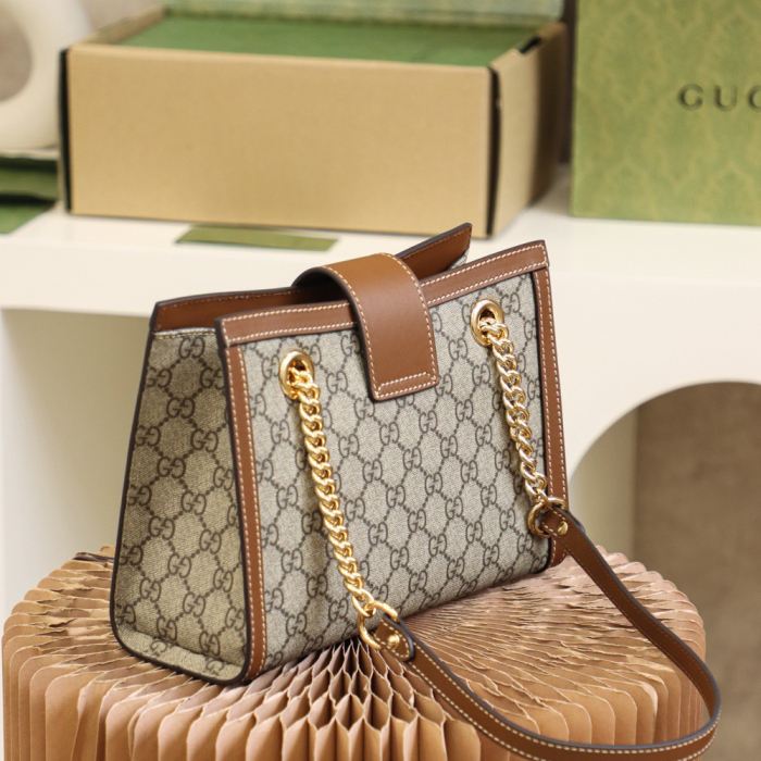 Gucci GG Supreme Padlock Women Shoulder Bags Size 26*18*10cm