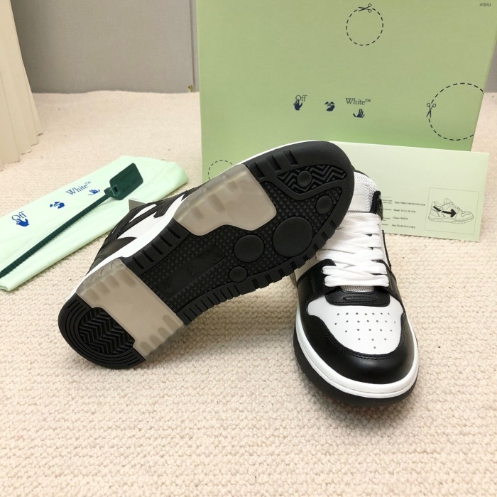 OFF White Out of Office Calf Leather Sneaker Size 35-45   6-Color