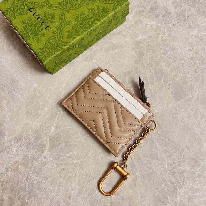 Gucci GG Marmont keychain wallet Size 10*7.5*1cm Style: 627064