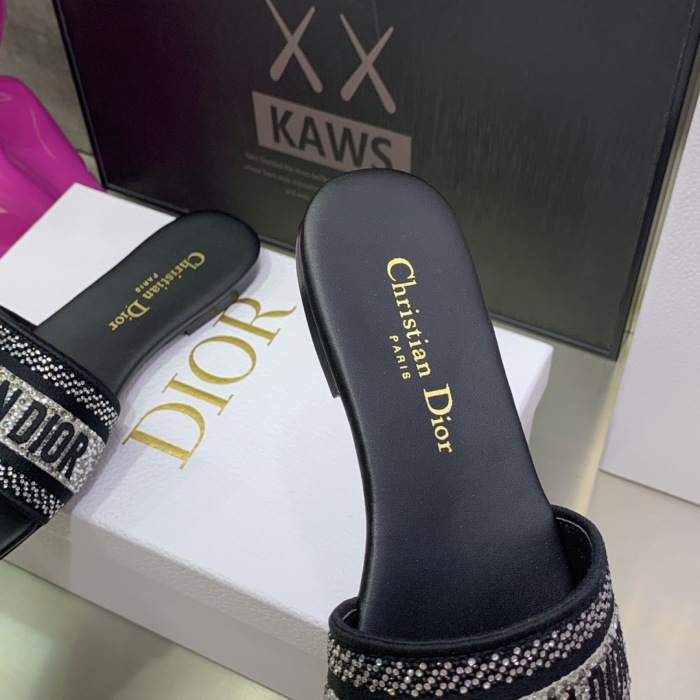 Dior Dway With Diamond Slippers Size 35-41 7-Color