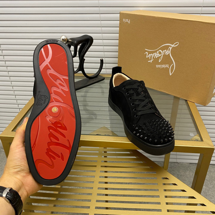 Christian Louboutin Louis Junior Spikes Sneaker Size 36-46  10-Color