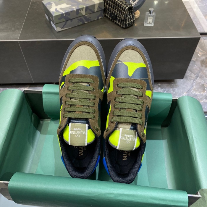 Valentino Camouflage Rockrunner Sneaker Size 39-45   11-Color