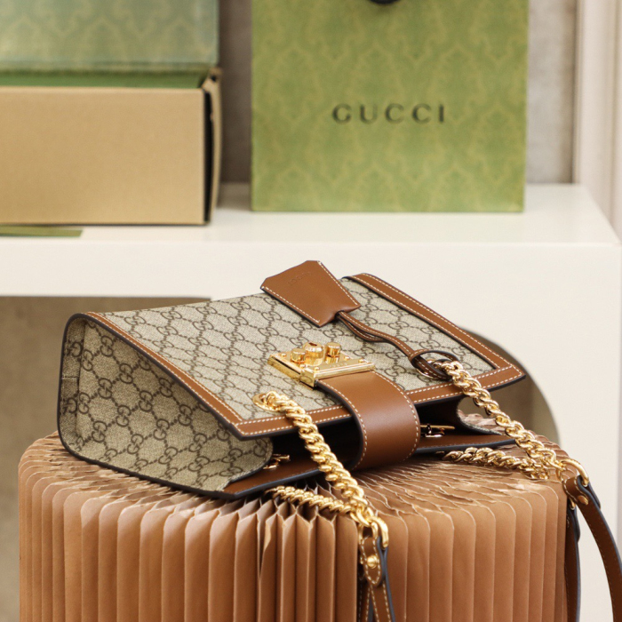 Gucci GG Supreme Padlock Women Shoulder Bags Size 26*18*10cm