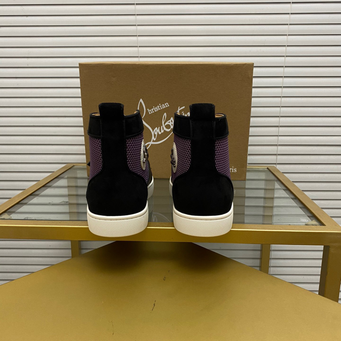 Christian Louboutin Lou Spikes High-Top Sneaker Size 36-46  10-Color