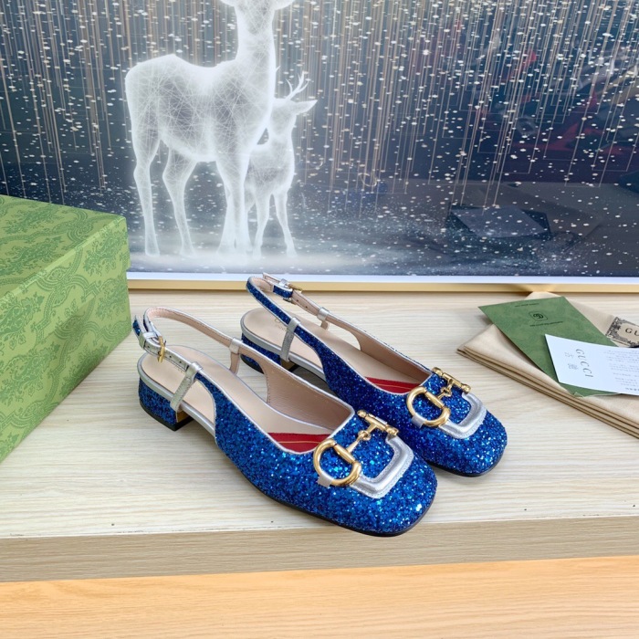 Gucci Slingback With Horsebit Pumps Size 35-41 5-Color