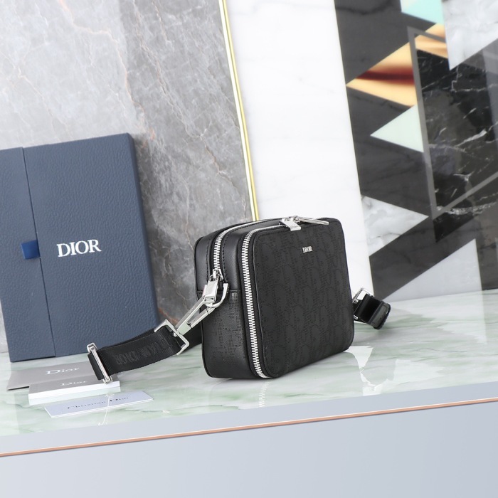 Dior Oblique Galaxy Men Shoulder Bags Size 17*12.5*5cm