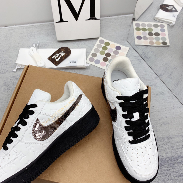 Louis Vuitton x Off White x Air Force 1 Sneaker Size 36-45   9-Color