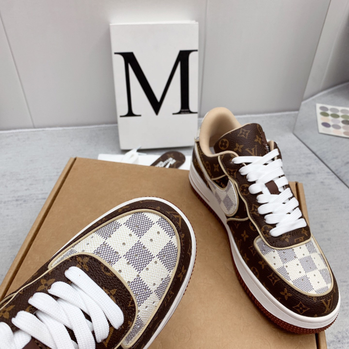 Louis Vuitton x Off White x Air Force 1 Sneaker Size 36-45   9-Color