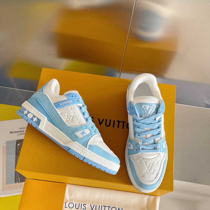 Louis Vuitton Trainer Monogram denim Sneaker Size 36-46 5-Color