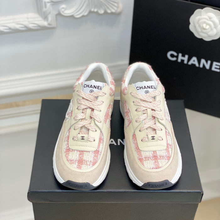 Chanel 2023 New Coton Tweed Sneaker Size 35-41  3-Color