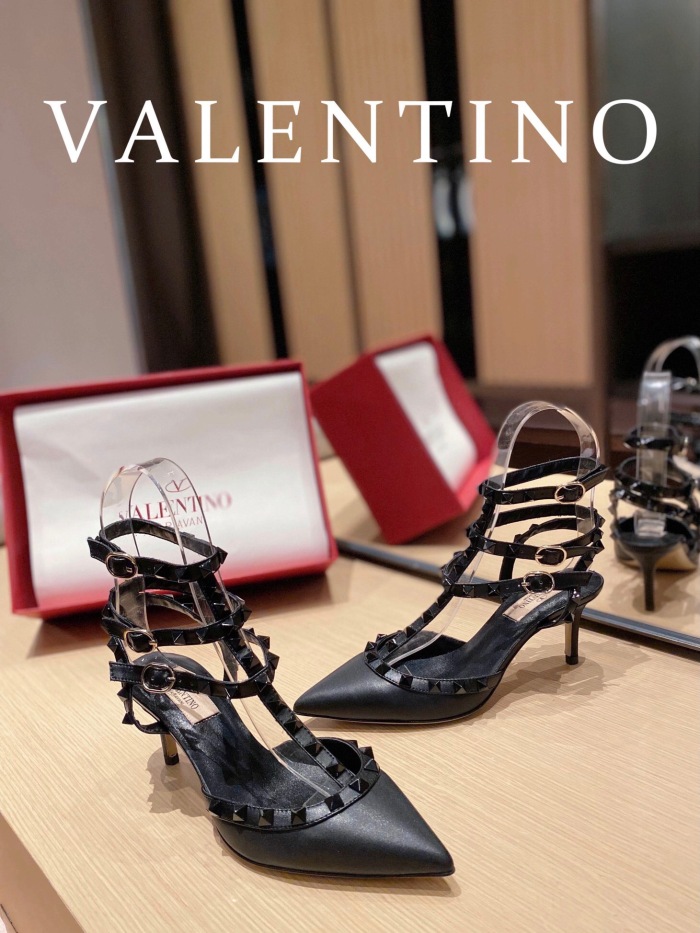 Valentino Rockstud Ankle Strap Pumps Size 35-41 4-Color
