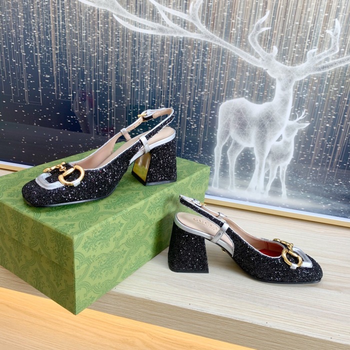 Gucci Slingback With Horsebit Pumps Size 35-41 5-Color