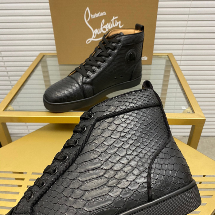 Christian Louboutin Louis High-Top Sneaker Size 36-46  8-Color