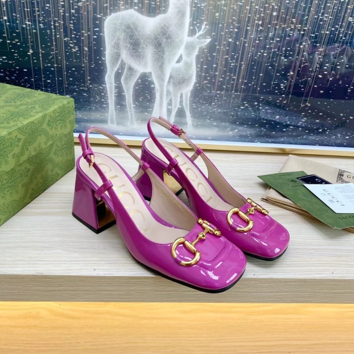 Gucci Slingback With Horsebit Pumps Size 35-41 7-Color