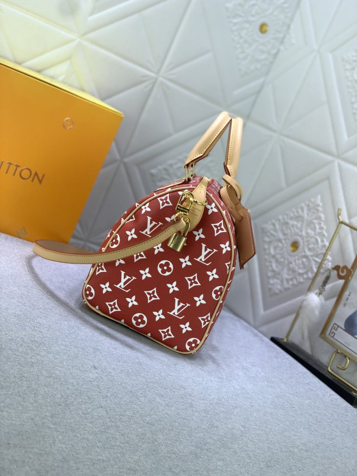 Louis Vuitton Speedy P9 Bandoulière 30 Monogram Leather Travel Bags Size 30*21*7cm