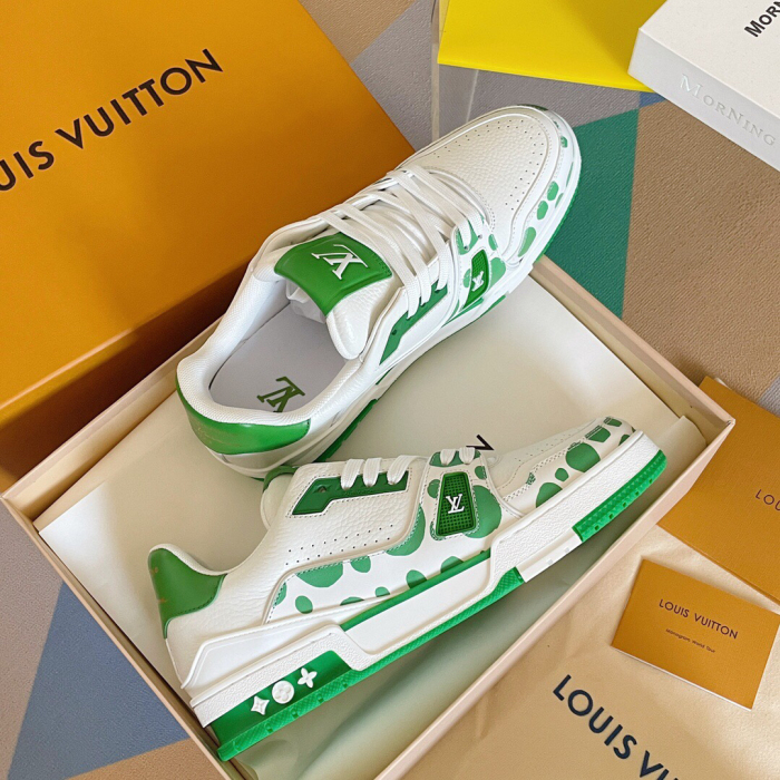 Louis Vuitton x YK LV Trainer Sneaker for Men Size 39-45   3-Color