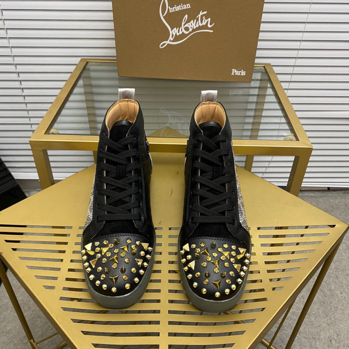 Christian Louboutin Lou Pik Pik High-Top Sneaker Size 36-46  7-Color