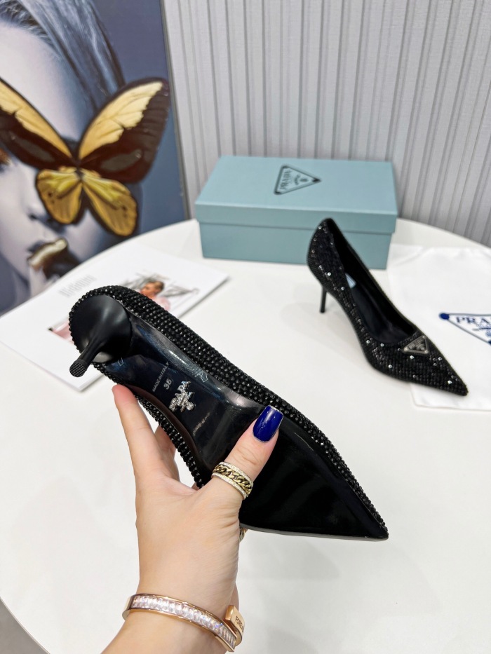 Prada Brushed Leather Pumps Size 35-41 3-Color