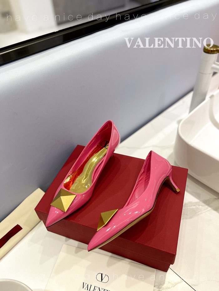 Valentino One Stud Patent Leather Pumps Size 35-41 4-Color