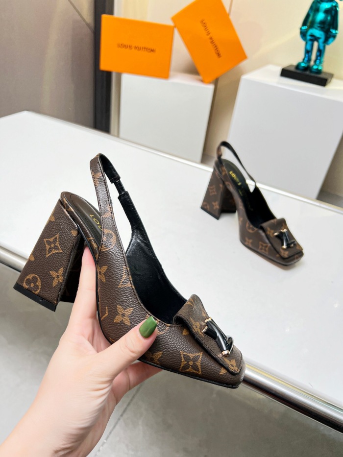 Louis Vuitton Shake Slingback Pumps Size 35-41 6-Color