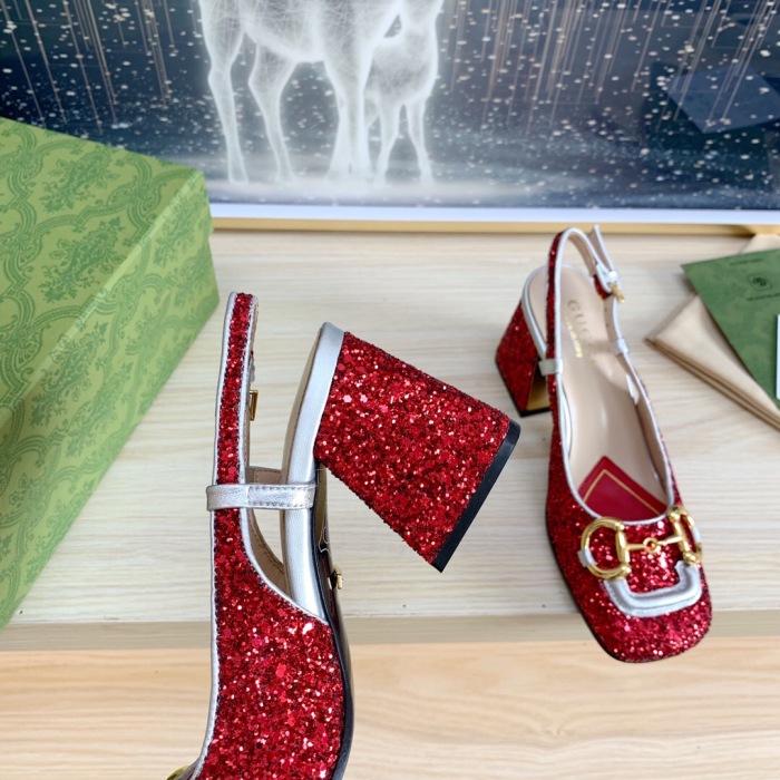 Gucci Slingback With Horsebit Pumps Size 35-41 5-Color