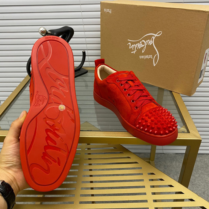 Christian Louboutin Louis Junior Spikes Sneaker Size 36-46  10-Color