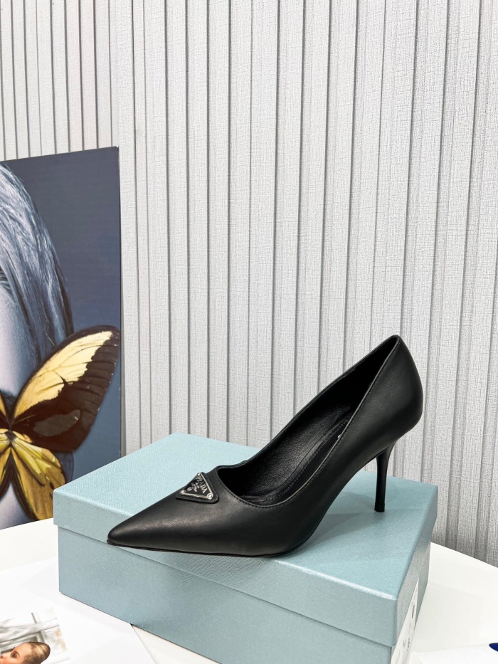 Prada Brushed Leather Pumps Size 35-41 8-Color