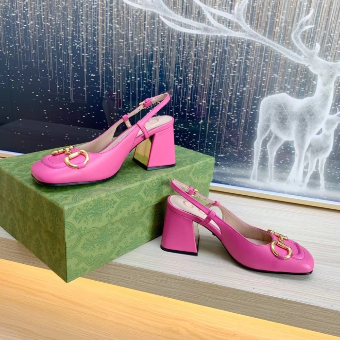Gucci Slingback With Horsebit Pumps Size 35-41 4-Color