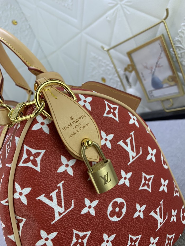 Louis Vuitton Speedy P9 Bandoulière 30 Monogram Leather Travel Bags Size 30*21*7cm