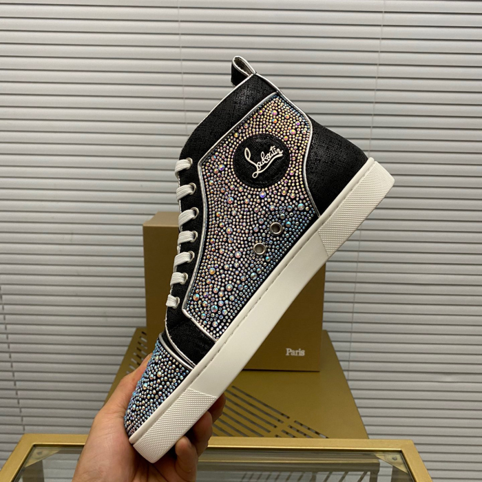 Christian Louboutin Louis High-Top Sneaker Size 36-46  10-Color