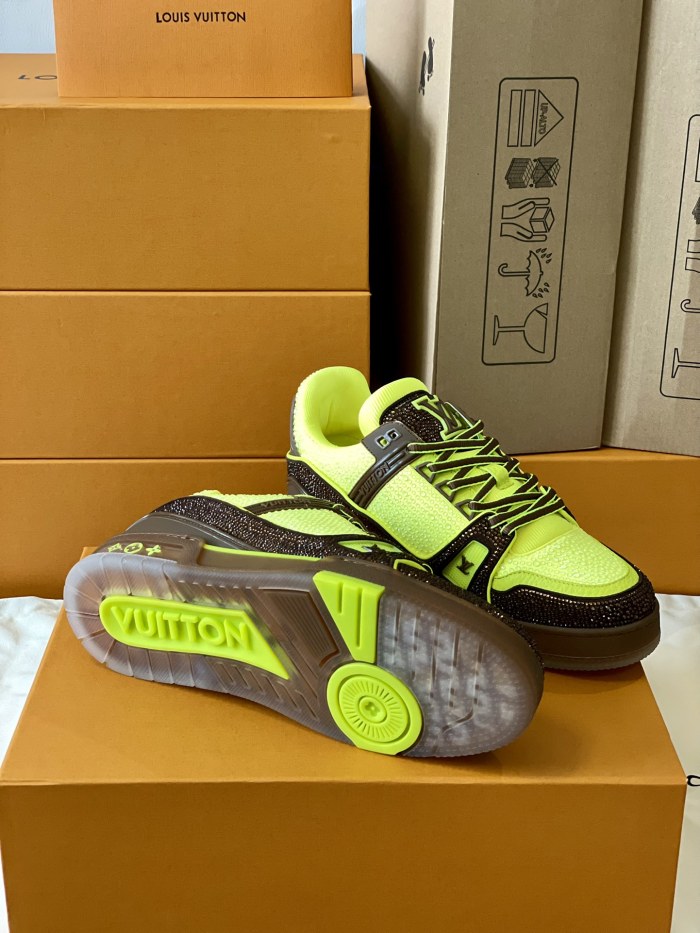 Louis Vuitton LV Trainer Diamond Sneaker Size 36-46