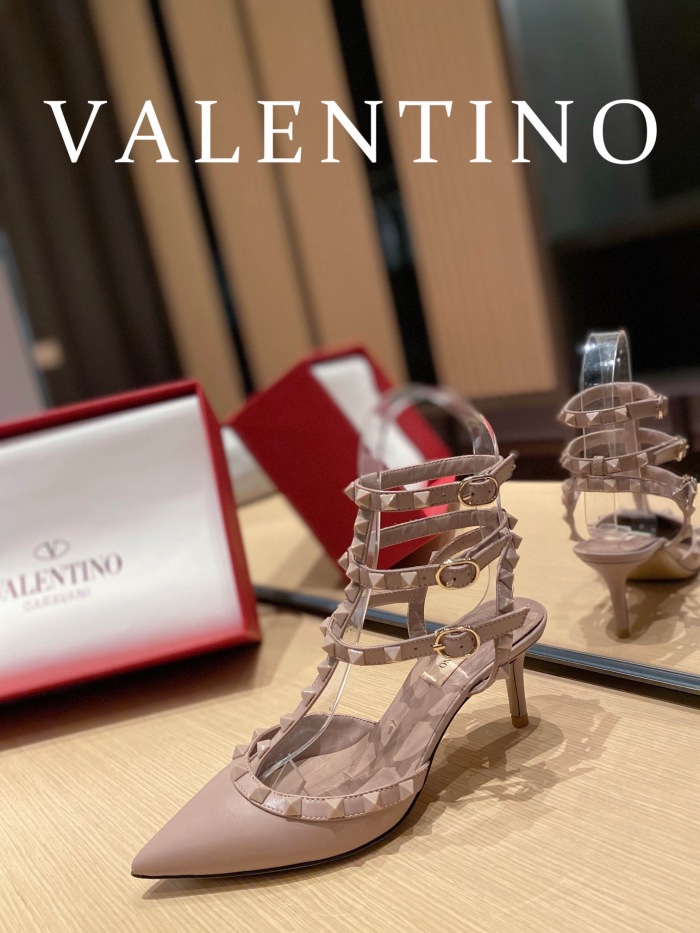 Valentino Rockstud Ankle Strap Pumps Size 35-41 4-Color