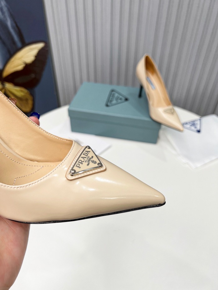 Prada Brushed Leather Pumps Size 35-41 8-Color