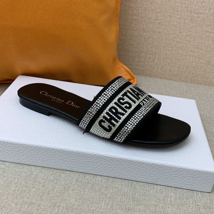 Dior Dway With Diamond Slippers Size 35-41 7-Color