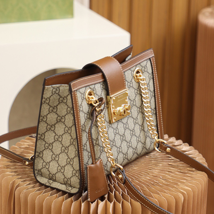 Gucci GG Supreme Padlock Women Shoulder Bags Size 26*18*10cm