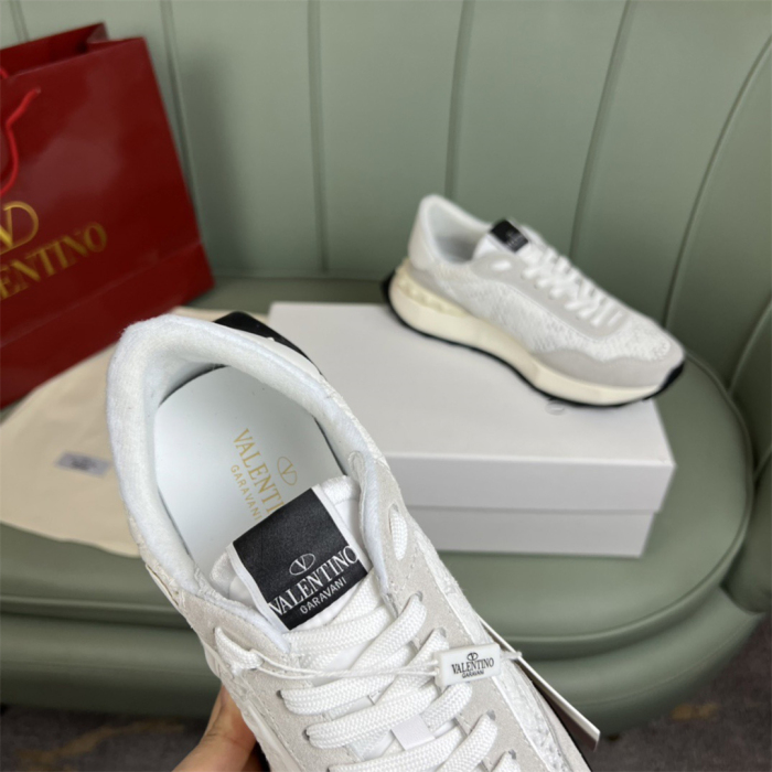 Valentino Lace and Mesh Lacerunner Sneaker Size 36-41   9-Color