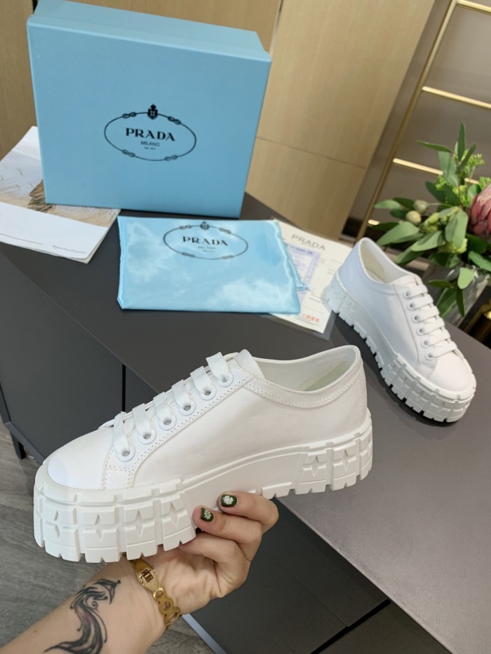Prada 2024 New Double Wheel Re-Nylon gabardine Sneaker Size 36-41