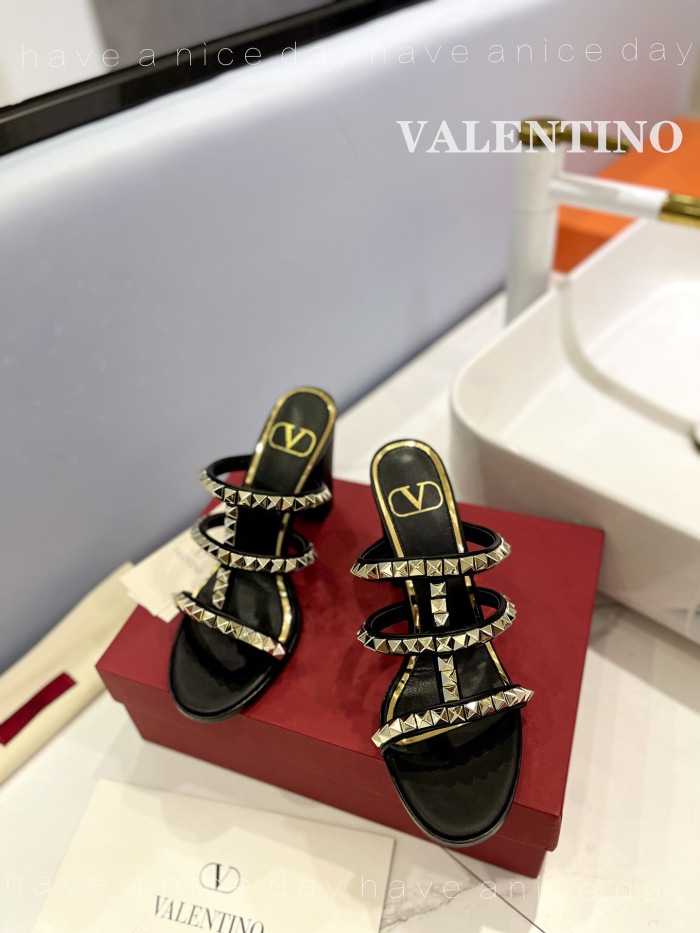 Valentino Rockstud Calfskin Leather Pumps Size 35-41 5-Color