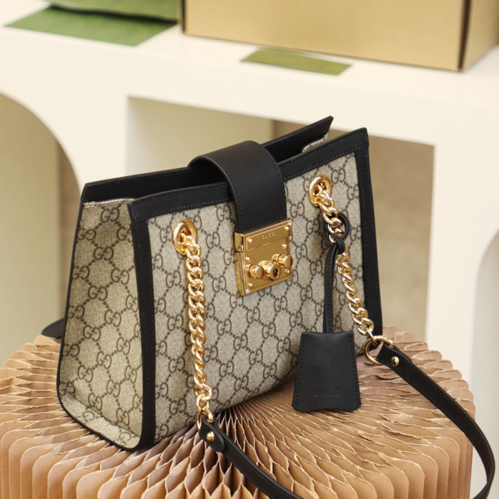 Gucci GG Supreme Padlock Women Shoulder Bags Size 26*18*10cm