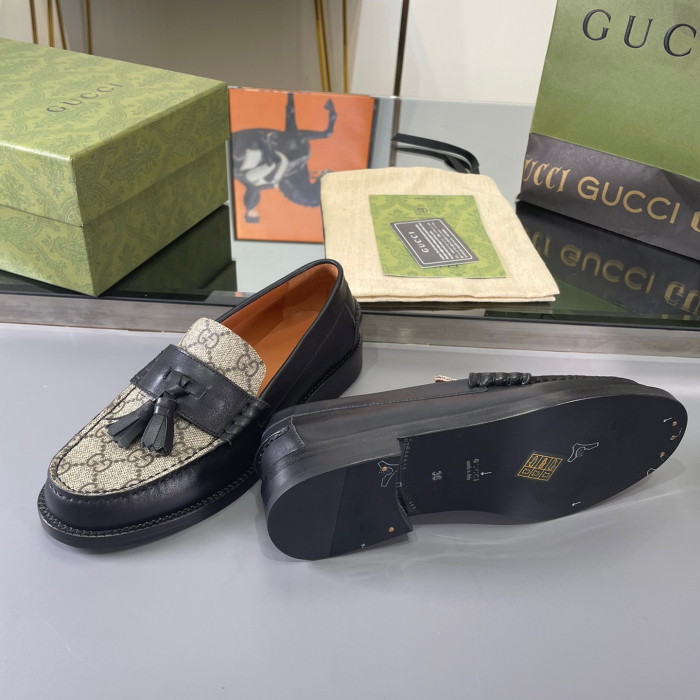 Gucci GG Loafers with Tassel Size 39-45 5-Color