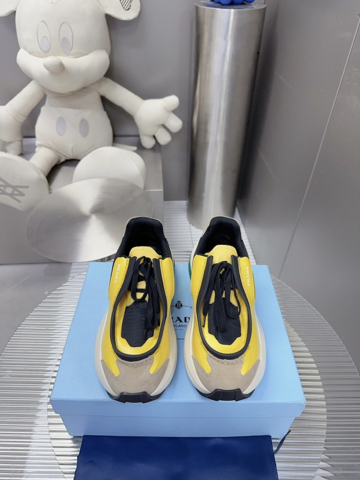 Prada 2024 New Systeme brushed leather dad Sneaker Size 36-45