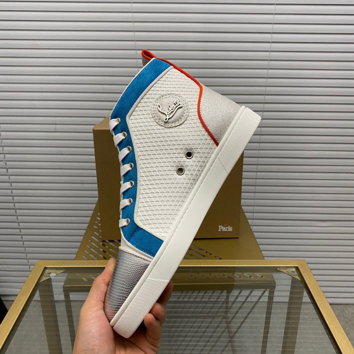 Christian Louboutin Louis High-Top Sneaker Size 36-46  8-Color