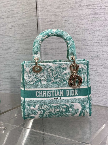 Dior Lady D-Lite Women Shoulder Bags Size 24*11*20cm