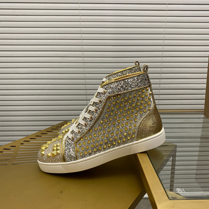 Christian Louboutin Lou Pik Pik High-Top Sneaker Size 36-46  6-Color