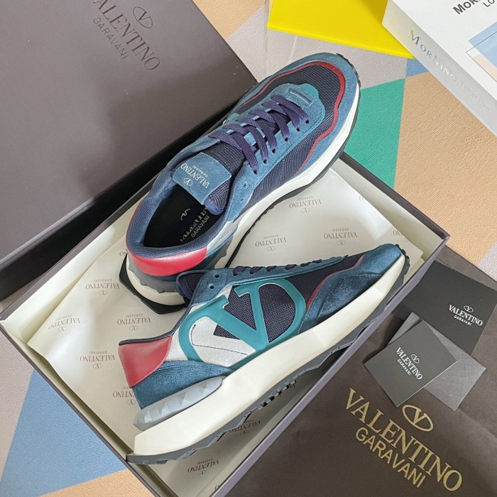 Valentino Netrunner Fabric Sneaker Size 36-45   4-Color