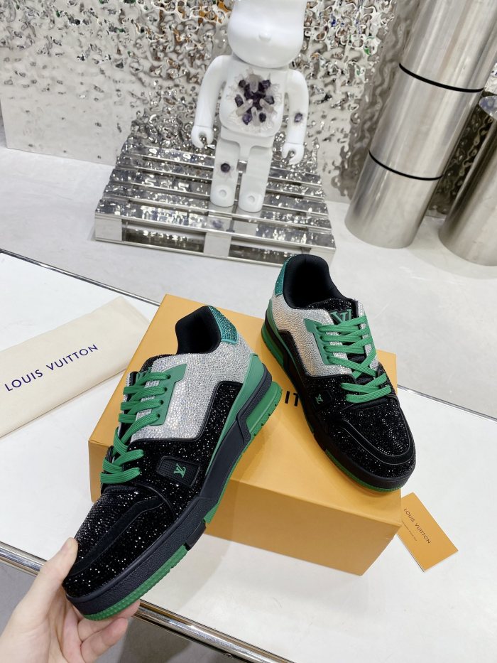 Louis Vuitton LV Trainer Diamond Sneaker Size 36-46