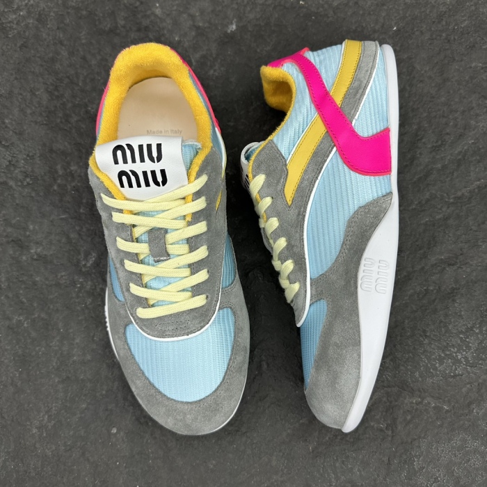 MiuMiu Suede leather and fabric Sneaker Size 35-40