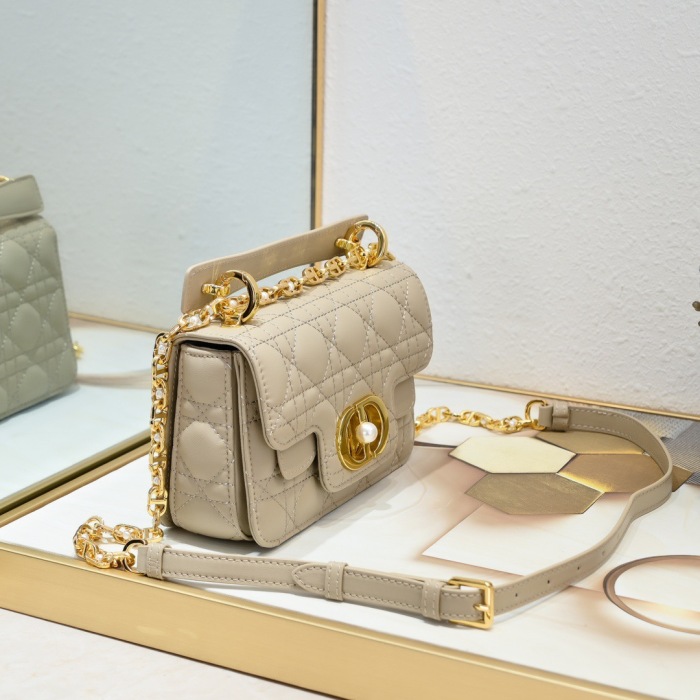 Dior Mini Dior Jolie Top Handle Women Shoulder Bags 19*12*6cm